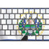 El Salvador Flag Magic Keyboard with Numeric Keypad Skin